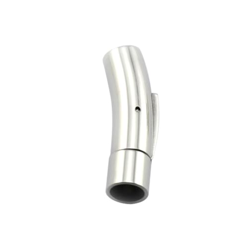 FIXOSHEE 2 Stück Magnetischer Verschluss für Lederbänder Druckknopf Endkappen Hautfreundlich Allergiefrei Robust für DIY Schmuckherstellung von FIXOSHEE