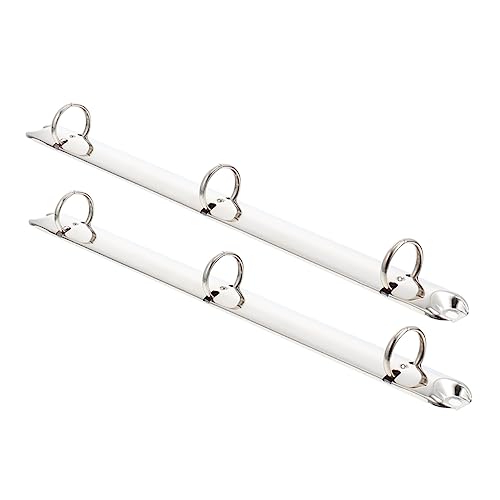 FIXOSHEE 2 Stück Metall Ringbuch Mechanismus Stabile Binderücken für Notizbücher Scrapbooking Planer Einfacher Langlebige Eisenkonstruktion für Schule Büro von FIXOSHEE
