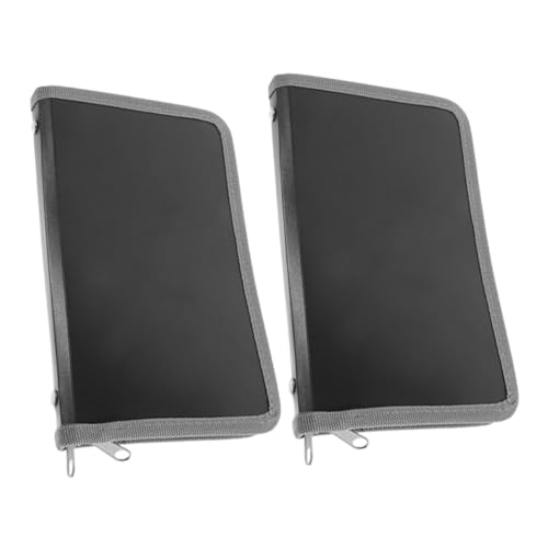 FIXOSHEE 2 Stück Mini Accordion Folder mit Reißverschluss Kompakter Dokumenten und Quittungs Organizer Mehrlagiger Aktenordner für Geldscheine für Büro Schule und Reisen von FIXOSHEE
