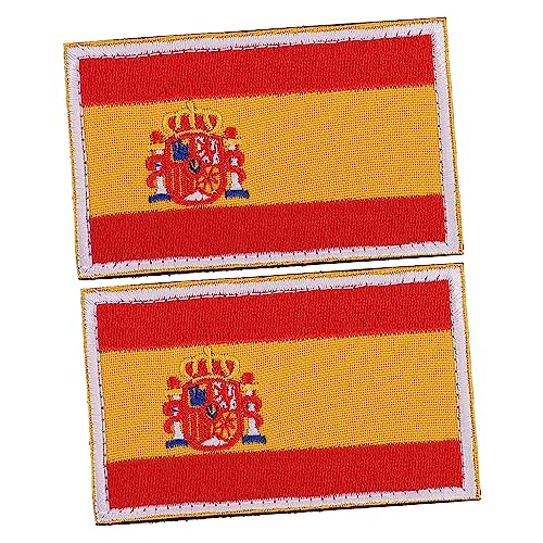 FIXOSHEE 2 Stück Nationalflaggen Aufnäher Spanien Bestickte Klettpatches zum Aufbügeln Selbstklebend Strapazierfähige Stoffapplikationen für DIY Kleidung Hüte Rucksäcke Jeans und Jacken FIXOSHEE 2 Stück Nationalflaggen Aufnäher Spanien Bestickte Klettpatches zum Aufbügeln Selbstklebend Strapazierfähige Stoffapplikationen für DIY Kleidung Hüte Rucksäcke Jeans und Jacken von FIXOSHEE