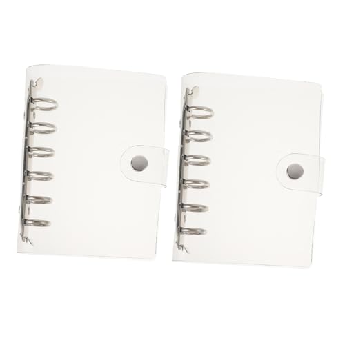 FIXOSHEE 2 Stück PVC Transparent Loseblatt Ordner Notebook Hüllen Ringbuch Einband Langlebig Elegant Schützend für Schüler Lehrer Notizbuch Zubehör FIXOSHEE 2 Stück PVC Transparent Loseblatt Ordner Notebook Hüllen Ringbuch Einband Langlebig Elegant Schützend für Schüler Lehrer Notizbuch Zubehör von FIXOSHEE