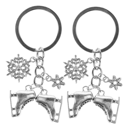FIXOSHEE 2 Stück Schlittschuh Schlüsselanhänger mit Schneeflocken motiv Langlebig und Robust Kleines Winter schmuckaccessoire für Outdoor sport und Alltag für Eislaufen und Skifahren FIXOSHEE 2 Stück Schlittschuh Schlüsselanhänger mit Schneeflocken motiv Langlebig und Robust Kleines Winter schmuckaccessoire für Outdoor sport und Alltag für Eislaufen und Skifahren von FIXOSHEE