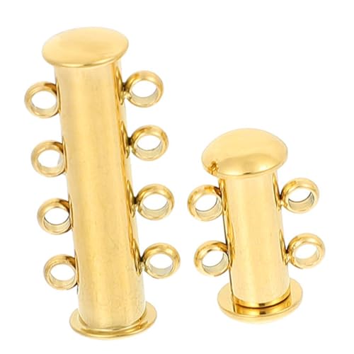 FIXOSHEE 2 Stück Schmuck Verschlüsse Verbindungsverschlüsse für Armbänder für DIY Schmuckherstellung Langlebig und Korrosionsbeständig von FIXOSHEE