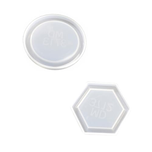 FIXOSHEE 2 Stück Silikonform Tray Mold DIY Epoxidharz Gießform Sechseck und Rund Silikonform Tablett für Kunsthandwerk und Aufbewahrung mit Glatter Oberfläche und Hoher Abriebfestigkeit FIXOSHEE 2 Stück Silikonform Tray Mold DIY Epoxidharz Gießform Sechseck und Rund Silikonform Tablett für Kunsthandwerk und Aufbewahrung mit Glatter Oberfläche und Hoher Abriebfestigkeit von FIXOSHEE