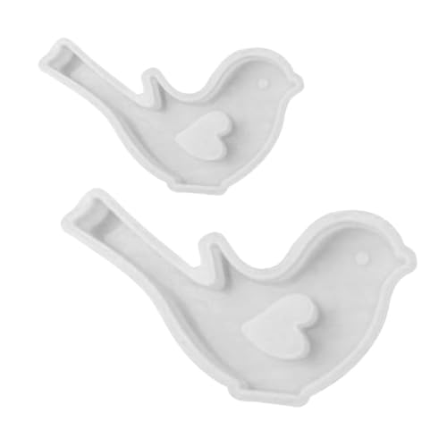 FIXOSHEE 2 Stück Silikonform Vogel Flexible Gießform für Epoxidharz Realistische Vogelfigur DIY Dekoration für Zuhause und Garten von FIXOSHEE