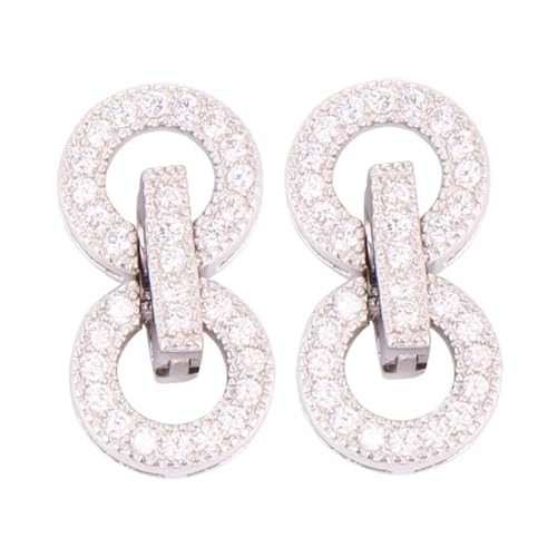 FIXOSHEE 2 Stück Sterling Silber Kettenverschluss DIY Armband Halskettenverschluss Handgefertigter Schmuckverschluss für Basteln und Schmuckherstellung von FIXOSHEE