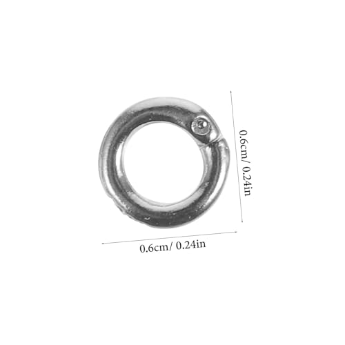 FIXOSHEE 2 Stück Sterling Silber Sprungringe Teiliges Offene Biegeringe für Schmuckherstellung Verbindungsringe zum Reparieren von Halsketten und Armbändern DIY Metallringe für von FIXOSHEE