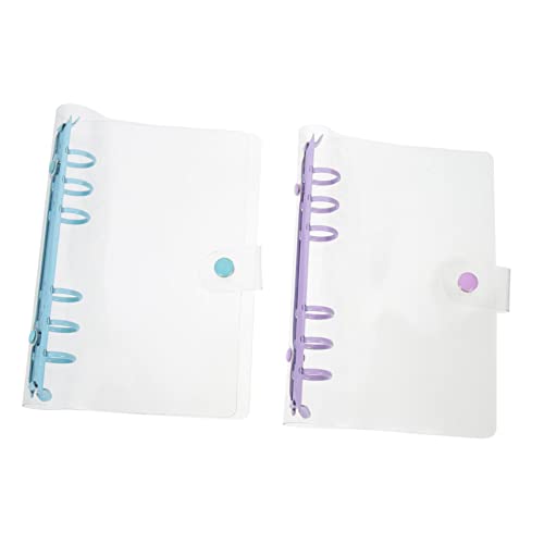 FIXOSHEE 2 Stück Teiliges Ringbuch Notizbuchhülle Transparenter Planer Binder Schutzhülle Bürobedarf Organizer in und Himmelblau Strapazierfähige Loseblatt Ordner Cover für Schule und Büro FIXOSHEE 2 Stück Teiliges Ringbuch Notizbuchhülle Transparenter Planer Binder Schutzhülle Bürobedarf Organizer in und Himmelblau Strapazierfähige Loseblatt Ordner Cover für Schule und Büro von FIXOSHEE