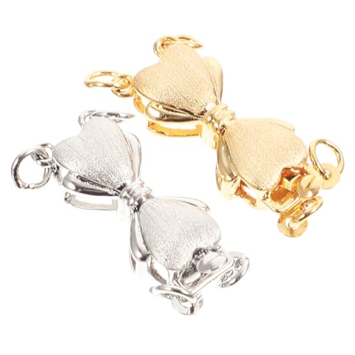 FIXOSHEE 2 Stück Teiliges Schmuckverbinder Hochwertigem Metall Langlebig und Formstabil Einfacher DIY verschluss für Perlenketten und Armbänder Praktisches Zubehör für Halsketten und FIXOSHEE 2 Stück Teiliges Schmuckverbinder Hochwertigem Metall Langlebig und Formstabil Einfacher DIY verschluss für Perlenketten und Armbänder Praktisches Zubehör für Halsketten und von FIXOSHEE
