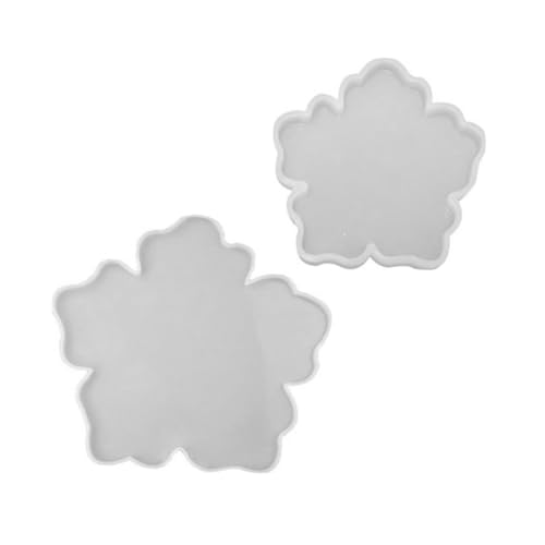FIXOSHEE 2 Stück Teiliges Silikon Gießform Blumenform Langlebig und Reißfest Antihaft DIY Untersetzer Form für Harz und Epoxidharz Leicht zu Reinigen und Tragbar für Manuelles Basteln und von FIXOSHEE