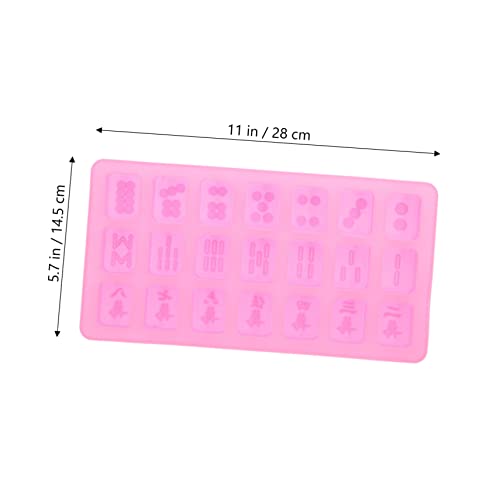 FIXOSHEE 2 Stück Teiliges Silikon Mahjong und Würfelform Flexible Gießformen für Epoxidharz DIY Langlebig Reißfest Leicht zu Entformen und Reinigen für Kreative Zufällige Zufällige Farbe von FIXOSHEE