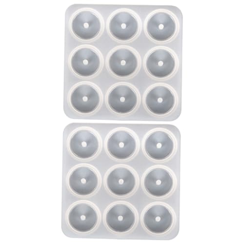 FIXOSHEE 2 Stück Teiliges Silikonform für DIY Halskettenanhänger Flexible Epoxidharz Gießform für Schmuckherstellung Langlebig und Einfach zu Entformen für Nachgemachte Jade optik Anhänger von FIXOSHEE