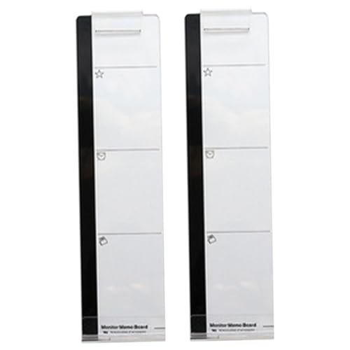 FIXOSHEE 2 Stück Teiliges Transparentes Memo board für Computerbildschirme Selbstklebendes Nachrichtentafel Multifunktional als Haftnotizhalter und Telefonhalter Einfache Anbringung für FIXOSHEE 2 Stück Teiliges Transparentes Memo board für Computerbildschirme Selbstklebendes Nachrichtentafel Multifunktional als Haftnotizhalter und Telefonhalter Einfache Anbringung für von FIXOSHEE