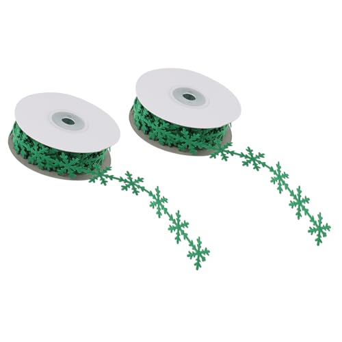 FIXOSHEE 2 Stück Teiliges Weihnachts-geschenkband mit Schneeflockenmotiv Grünes Strapazierfähiges nicht Gewebtes Dekorationsband für Geschenkverpackung Basteln Diy-schleifen und Festliche FIXOSHEE 2 Stück Teiliges Weihnachts-geschenkband mit Schneeflockenmotiv Grünes Strapazierfähiges nicht Gewebtes Dekorationsband für Geschenkverpackung Basteln Diy-schleifen und Festliche von FIXOSHEE