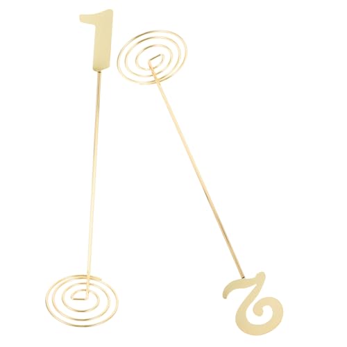 FIXOSHEE 2 Stück Tischnummernhalter für die Hochzeit Foto-Display-Clip Bildhalter für Tische Hochzeitskartenhalter Tischkarte Tischnummernhalter für Restaurants Memo -Clips Metall Golden FIXOSHEE 2 Stück Tischnummernhalter für die Hochzeit Foto-Display-Clip Bildhalter für Tische Hochzeitskartenhalter Tischkarte Tischnummernhalter für Restaurants Memo -Clips Metall Golden von FIXOSHEE