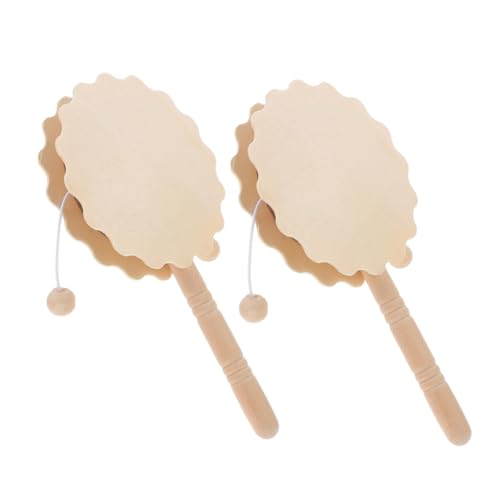 FIXOSHEE 2 Stück Unvollendete Holzrasseltrommel DIY Bemalbares Musikinstrument aus Sicherem Holz Handkoordination Fördernd Kinderspielzeug für Kreative Bastelprojekte und Lernspaß FIXOSHEE 2 Stück Unvollendete Holzrasseltrommel DIY Bemalbares Musikinstrument aus Sicherem Holz Handkoordination Fördernd Kinderspielzeug für Kreative Bastelprojekte und Lernspaß von FIXOSHEE