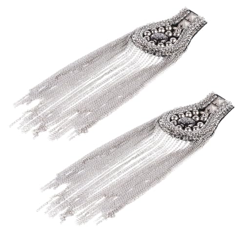 FIXOSHEE 2 Stücke Teiliges Schulterklappen mit Quasten Brosche für Schuhe und Hüte Stilvolles Epaulet Design Vielseitige Dekoration für und Blazer FIXOSHEE 2 Stücke Teiliges Schulterklappen mit Quasten Brosche für Schuhe und Hüte Stilvolles Epaulet Design Vielseitige Dekoration für und Blazer von FIXOSHEE