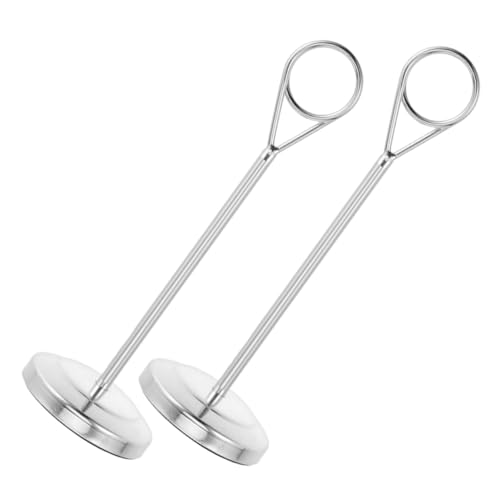 FIXOSHEE 2 Stücke Tischnummernhalter Edelstahl Tischkartenclip Für Hochzeiten Fotos Lebensmittelschilder Stehen Memo Notizen Restaurants Geburtstage von FIXOSHEE