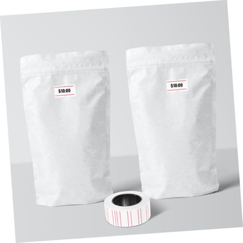 FIXOSHEE 20 Rollen Selbstklebende Preisetiketten aus Papier Langlebige Rechteckige Preisschilder mit Fester Haftung für Supermärkte Lebensmittel Obstläden Weiß mit Doppelrand FIXOSHEE 20 Rollen Selbstklebende Preisetiketten aus Papier Langlebige Rechteckige Preisschilder mit Fester Haftung für Supermärkte Lebensmittel Obstläden Weiß mit Doppelrand von FIXOSHEE