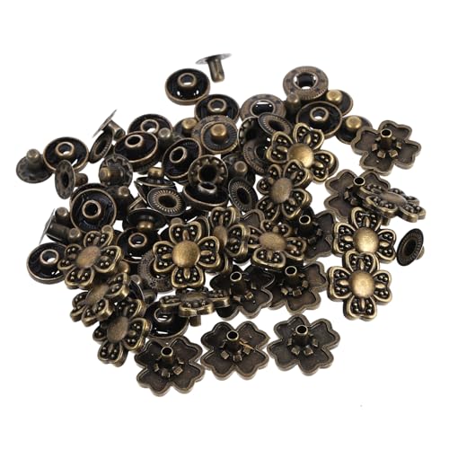 FIXOSHEE 20 Sätze Bronze farbene Cartoon Druckknöpfe aus Zinklegierung Langlebige Geldbörsen verschlüsse mit Vierblättrigem Design Einfach zu Bedienen für DIY Taschen und Portemonnaies FIXOSHEE 20 Sätze Bronze farbene Cartoon Druckknöpfe aus Zinklegierung Langlebige Geldbörsen verschlüsse mit Vierblättrigem Design Einfach zu Bedienen für DIY Taschen und Portemonnaies von FIXOSHEE