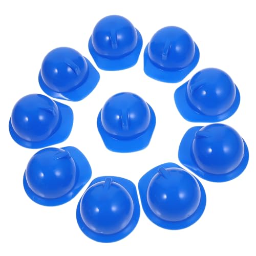 FIXOSHEE 20 Stck Teiliges Miniatur Bauhelme aus Kunststoff Sichere Puppen Schutzhelme Langlebige Mini Bauhelm Requisiten für Puppenkopf dekoration Glatte Oberfläche Praktisches von FIXOSHEE