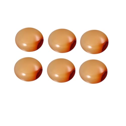 FIXOSHEE 20 Stück Karneol Cabochons Rote Halbrunde Edelstein Schmucksteine Flache Basis DIY Schmuckzubehör für Ohrringe Manschettenknöpfe Bastelarbeiten und Deko von FIXOSHEE