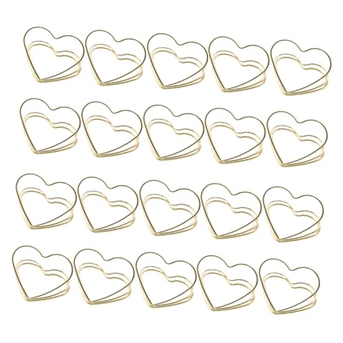 FIXOSHEE 20 Stück Metall Memo Clips Herzform Doppellagig Goldfarbene Notizhalter Kartenhalter für Fotos Tischkarten Namensschilder Wiederverwendbar und Platzsparend für Büro und FIXOSHEE 20 Stück Metall Memo Clips Herzform Doppellagig Goldfarbene Notizhalter Kartenhalter für Fotos Tischkarten Namensschilder Wiederverwendbar und Platzsparend für Büro und von FIXOSHEE