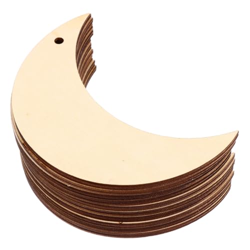 FIXOSHEE 20 Stück Mondförmige Holzscheiben Unbehandelt Glatt DIY Basteln Holzreste Naturholzscheiben zum Bemalen und Dekorieren für Kreative und Bastelfreunde FIXOSHEE 20 Stück Mondförmige Holzscheiben Unbehandelt Glatt DIY Basteln Holzreste Naturholzscheiben zum Bemalen und Dekorieren für Kreative und Bastelfreunde von FIXOSHEE