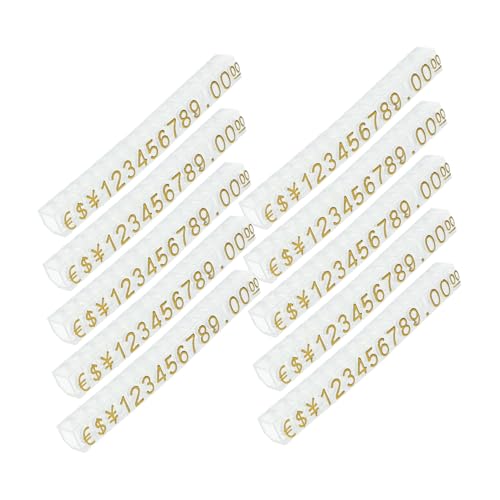 FIXOSHEE 20 Stück Preisschildständer für Schmuck Verstellbar Preisanzeige Block für Einzelhandel Preisetiketten für Kleider und Accessoires von FIXOSHEE