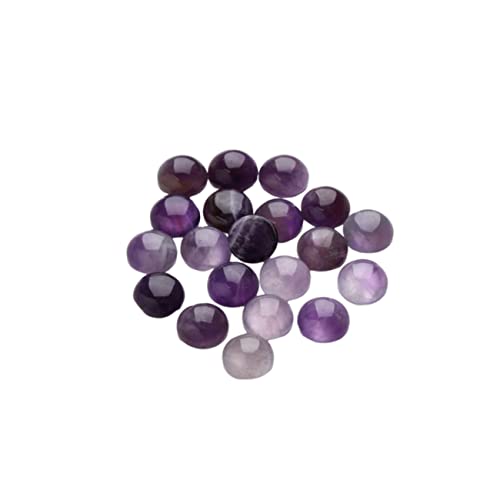FIXOSHEE 20 Stück Runde Cabochons Lila Kristall Halbkreis Flachbasis Schmucksteine für DIY Schmuckherstellung Uhr Vase und Dekoration Vielseitig Verwendbar FIXOSHEE 20 Stück Runde Cabochons Lila Kristall Halbkreis Flachbasis Schmucksteine für DIY Schmuckherstellung Uhr Vase und Dekoration Vielseitig Verwendbar von FIXOSHEE