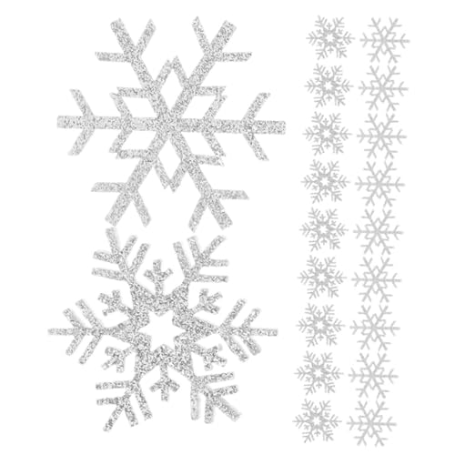 FIXOSHEE 20 Stück Schneeflocken Stoffaufnäher zum Aufnähen Robuste und Weiche Applikationen für Kleidung DIY Basteln Haarschmuck Winterliche Textildekoration Verschiedene Formen Einfach zu FIXOSHEE 20 Stück Schneeflocken Stoffaufnäher zum Aufnähen Robuste und Weiche Applikationen für Kleidung DIY Basteln Haarschmuck Winterliche Textildekoration Verschiedene Formen Einfach zu von FIXOSHEE