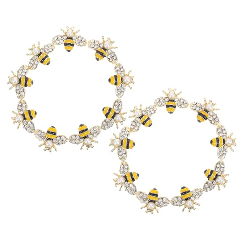 FIXOSHEE 20 Stück Teiliges Bienen Nagel Charm aus Legierung DIY Nagelkunst Schmuck Glänzende Bienen Dekoration für Maniküre Geeignet für Nagelzubehör und Kreative Nail Art Designs von FIXOSHEE