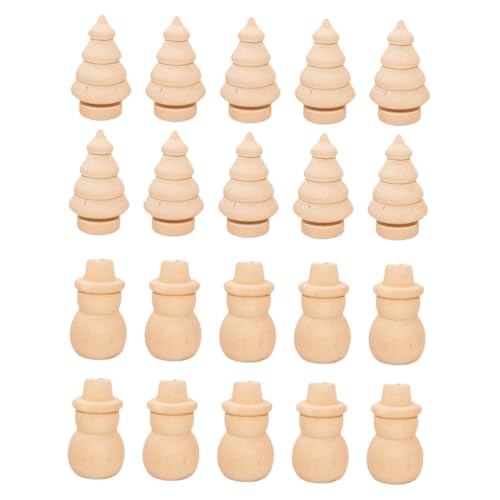FIXOSHEE 20 Stück Teiliges DIY Holzpuppen zum Bemalen Handgefertigte Weihnachtsbaum und Schneemann Deko Glatte Oberfläche Sicher Kreative Weihnachtsdeko zum Basteln und Bemalen FIXOSHEE 20 Stück Teiliges DIY Holzpuppen zum Bemalen Handgefertigte Weihnachtsbaum und Schneemann Deko Glatte Oberfläche Sicher Kreative Weihnachtsdeko zum Basteln und Bemalen von FIXOSHEE