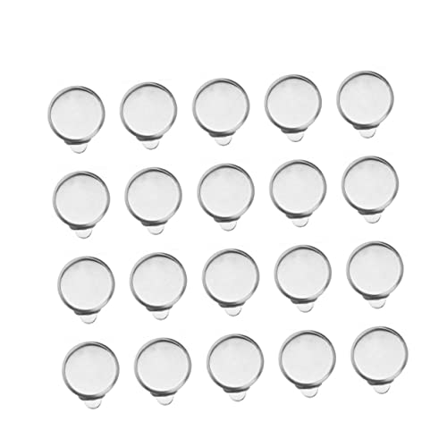 FIXOSHEE 20 Stück Teiliges DIY Ohrclips Zubehör Silberne Ear Clips Materialien Zarte Ohrclip Basis für Schmuckherstellung Langlebig und Sicher für Individuelle Ohrringe Gestalten von FIXOSHEE