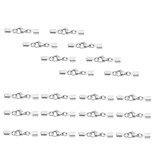 FIXOSHEE 20 Stück Teiliges DIY Schmuck Karabinerverschluss aus Langlebiger Metalllegierung Silberfarbene Lobster Claw Klemmen für Armbänder Halsketten Anhänger Ohrringe und Schmuckreparatur FIXOSHEE 20 Stück Teiliges DIY Schmuck Karabinerverschluss aus Langlebiger Metalllegierung Silberfarbene Lobster Claw Klemmen für Armbänder Halsketten Anhänger Ohrringe und Schmuckreparatur von FIXOSHEE