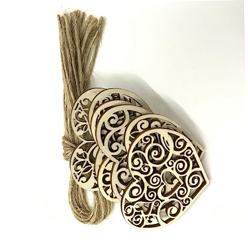 FIXOSHEE 20 Stück Teiliges Holzherzen zum Aufhängen Hohl Geschnittene Herzanhänger mit Hanfschnur DIY Holzdeko für Hochzeit Party Valentinstag und Kreative Bastelprojekte FIXOSHEE 20 Stück Teiliges Holzherzen zum Aufhängen Hohl Geschnittene Herzanhänger mit Hanfschnur DIY Holzdeko für Hochzeit Party Valentinstag und Kreative Bastelprojekte von FIXOSHEE