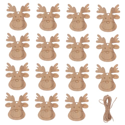 FIXOSHEE 20 Stück Teiliges Holzscheiben Rentier DIY Bastelset Naturbelassene Glatte Holzspäne für Weihnachtsdekoration Kreative Kinderbastelprojekte mit Juteseil zum Aufhängen Geeignet FIXOSHEE 20 Stück Teiliges Holzscheiben Rentier DIY Bastelset Naturbelassene Glatte Holzspäne für Weihnachtsdekoration Kreative Kinderbastelprojekte mit Juteseil zum Aufhängen Geeignet von FIXOSHEE