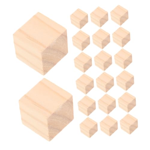 FIXOSHEE 20 Stück Teiliges Kleine Holzbausteine Quadratisch Natürliche Bauklötze aus Holz Robust Vielseitig für DIY Bastelprojekte Kreative Montessori Lernspielzeuge FIXOSHEE 20 Stück Teiliges Kleine Holzbausteine Quadratisch Natürliche Bauklötze aus Holz Robust Vielseitig für DIY Bastelprojekte Kreative Montessori Lernspielzeuge von FIXOSHEE