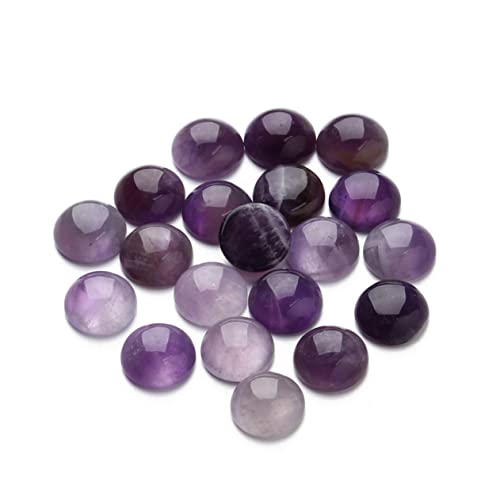 FIXOSHEE 20 Stück Teiliges Lila Cabochons Flache Rückseite Rund für Schmuck DIY Basteln Schmucksteine Zubehör für Ohrringe Uhren Dekorationen Vielseitig Einsetzbar FIXOSHEE 20 Stück Teiliges Lila Cabochons Flache Rückseite Rund für Schmuck DIY Basteln Schmucksteine Zubehör für Ohrringe Uhren Dekorationen Vielseitig Einsetzbar von FIXOSHEE