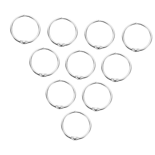 FIXOSHEE 20 Stück Teiliges Metall Buchringe Kleine Binder Ringe für Karteikarten Scrapbooking Diy Loseblatt Verbinder Kalender Ringbuch Zubehör FIXOSHEE 20 Stück Teiliges Metall Buchringe Kleine Binder Ringe für Karteikarten Scrapbooking Diy Loseblatt Verbinder Kalender Ringbuch Zubehör von FIXOSHEE