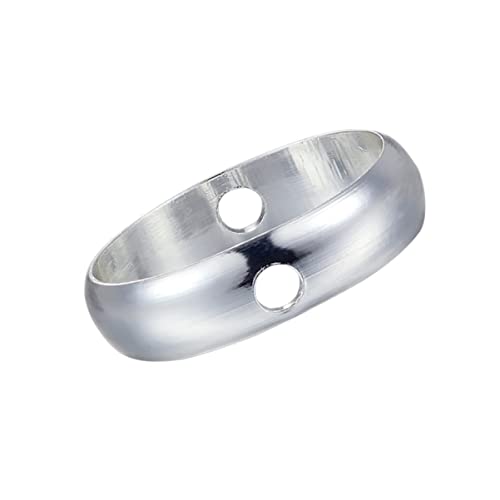 FIXOSHEE 20 Stück Teiliges Metallringe für DIY Armbänder und Ohrringe Doppellochige Runde Ringe Silberne Kreise mit Außendurchmesser und Innendurchmesser für Schmuckzubehör von FIXOSHEE
