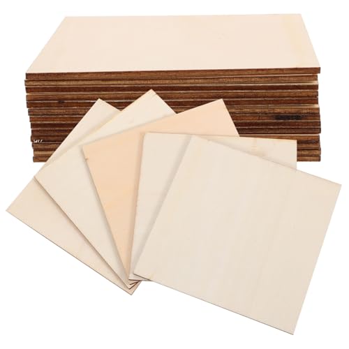 FIXOSHEE 20 Stück Teiliges Quadratische Holzplatten Natürliche Blanko holzscheiben zum Basteln Glatte Oberfläche für DIY Graffiti Chips Handwerk Party Wohnraumdekoration FIXOSHEE 20 Stück Teiliges Quadratische Holzplatten Natürliche Blanko holzscheiben zum Basteln Glatte Oberfläche für DIY Graffiti Chips Handwerk Party Wohnraumdekoration von FIXOSHEE