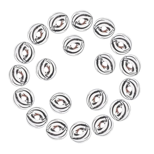 FIXOSHEE 20 Stück Teiliges Runde Holzperlen mit Schwarzem und Weißem Leopardenmuster Vielseitige DIY Schmuck und Bastelperlen für Armbänder Halsketten Schlüsselanhänger und Dekorationen FIXOSHEE 20 Stück Teiliges Runde Holzperlen mit Schwarzem und Weißem Leopardenmuster Vielseitige DIY Schmuck und Bastelperlen für Armbänder Halsketten Schlüsselanhänger und Dekorationen von FIXOSHEE