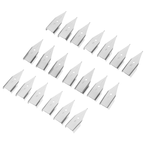 FIXOSHEE 20 Stück Teiliges Stahl Ersatzfedern für Füllfederhalter Kalligraphische Schreibfedern für Zeichnen und Schreiben Geeignet für Schüler Anfänger und Künstler Langlebig und von FIXOSHEE