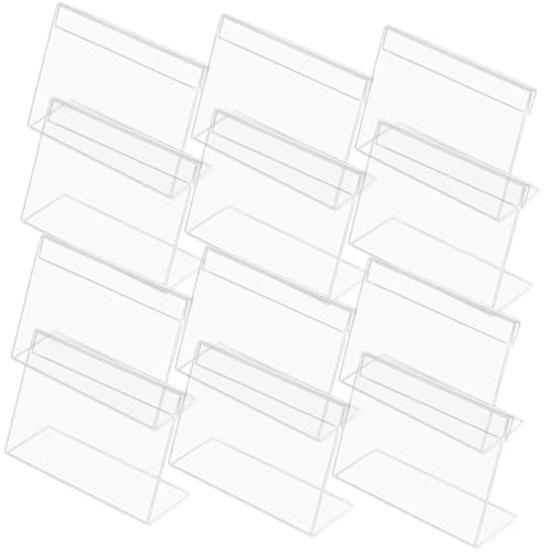 FIXOSHEE 20 Stück Teiliges Transparentes Acryl tischnummernschild Wasserdichter Klarer Tischkartenhalter für Hochzeit Party Restaurant und Bankett Stabile mit Geeignet für Papiergröße von FIXOSHEE