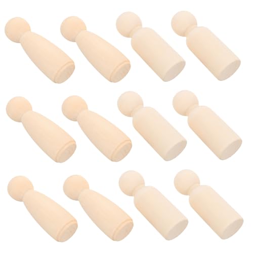 FIXOSHEE 20 Stück Teiliges Unbemalte Holzfiguren Peg Dolls aus Natürlichem Holz Robuste DIY Puppenkörper für Kreative Malprojekte Jungen und Mädchen Holzfiguren Bastelset FIXOSHEE 20 Stück Teiliges Unbemalte Holzfiguren Peg Dolls aus Natürlichem Holz Robuste DIY Puppenkörper für Kreative Malprojekte Jungen und Mädchen Holzfiguren Bastelset von FIXOSHEE