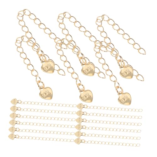 FIXOSHEE 20 Stück Teiliges Verlängerungsketten mit Herzförmigen Charms Verstellbare Schmuckverlängerung für Halsketten und Armbänder Hautfreundlich für Diy Schmuckherstellung und Kreative FIXOSHEE 20 Stück Teiliges Verlängerungsketten mit Herzförmigen Charms Verstellbare Schmuckverlängerung für Halsketten und Armbänder Hautfreundlich für Diy Schmuckherstellung und Kreative von FIXOSHEE
