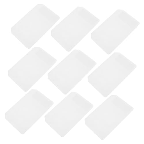 FIXOSHEE 20 Stück Teiliges transparentes PP Binder Pockets mit Deckel Transparente Leichte Kunststoff-Fotohüllen Gelochte Aufbewahrungstaschen für Fotos Dokumente Scrapbooking von FIXOSHEE