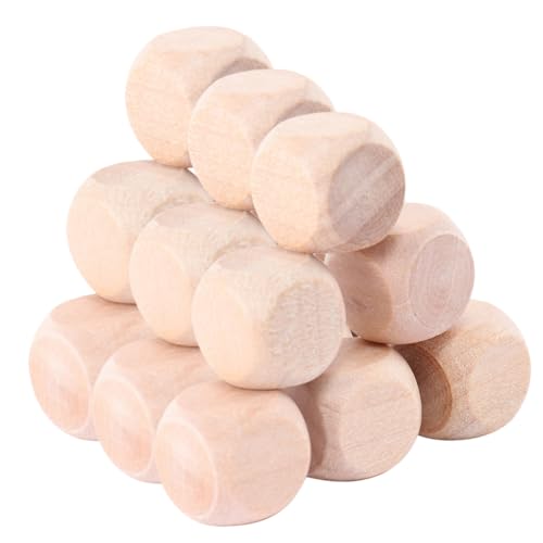 FIXOSHEE 20 Stück Unbehandelte Holzwürfel Blanko Holzspielwürfel Sechseitig Quadratisch Zum Bemalen Basteln DIY Holzklötze Für Kreative Eltern junge Mädchen aktivitäten FIXOSHEE 20 Stück Unbehandelte Holzwürfel Blanko Holzspielwürfel Sechseitig Quadratisch Zum Bemalen Basteln DIY Holzklötze Für Kreative Eltern junge Mädchen aktivitäten von FIXOSHEE