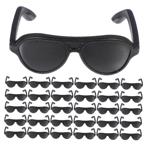 FIXOSHEE 200 Mini Sonnenbrillen für Puppen Stabile Kunststoff Miniatur Brillen für Puppenhaus DIY Basteln Kostüm Zubehör und Fantasievolles Verkleiden Schwarze Kleine Eyewear FIXOSHEE 200 Mini Sonnenbrillen für Puppen Stabile Kunststoff Miniatur Brillen für Puppenhaus DIY Basteln Kostüm Zubehör und Fantasievolles Verkleiden Schwarze Kleine Eyewear von FIXOSHEE